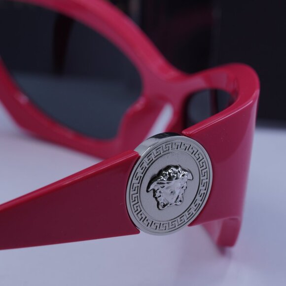 Versace VE4450 541787 Cat Eye Sunglasses – Pink/Dark Grey - Picture 9 of 10